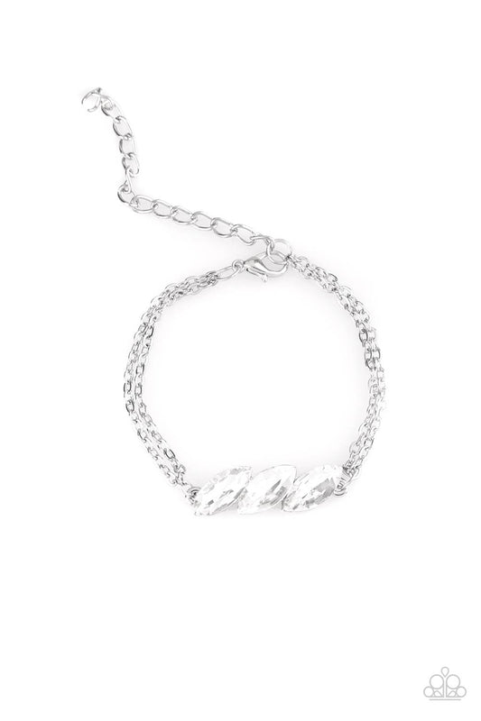 Pretty Priceless - White Bracelet - Princess Glam Shop