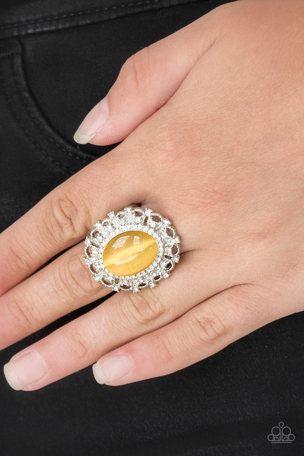 BAROQUE The Spell - Yellow Moonstone Ring - Princess Glam Shop