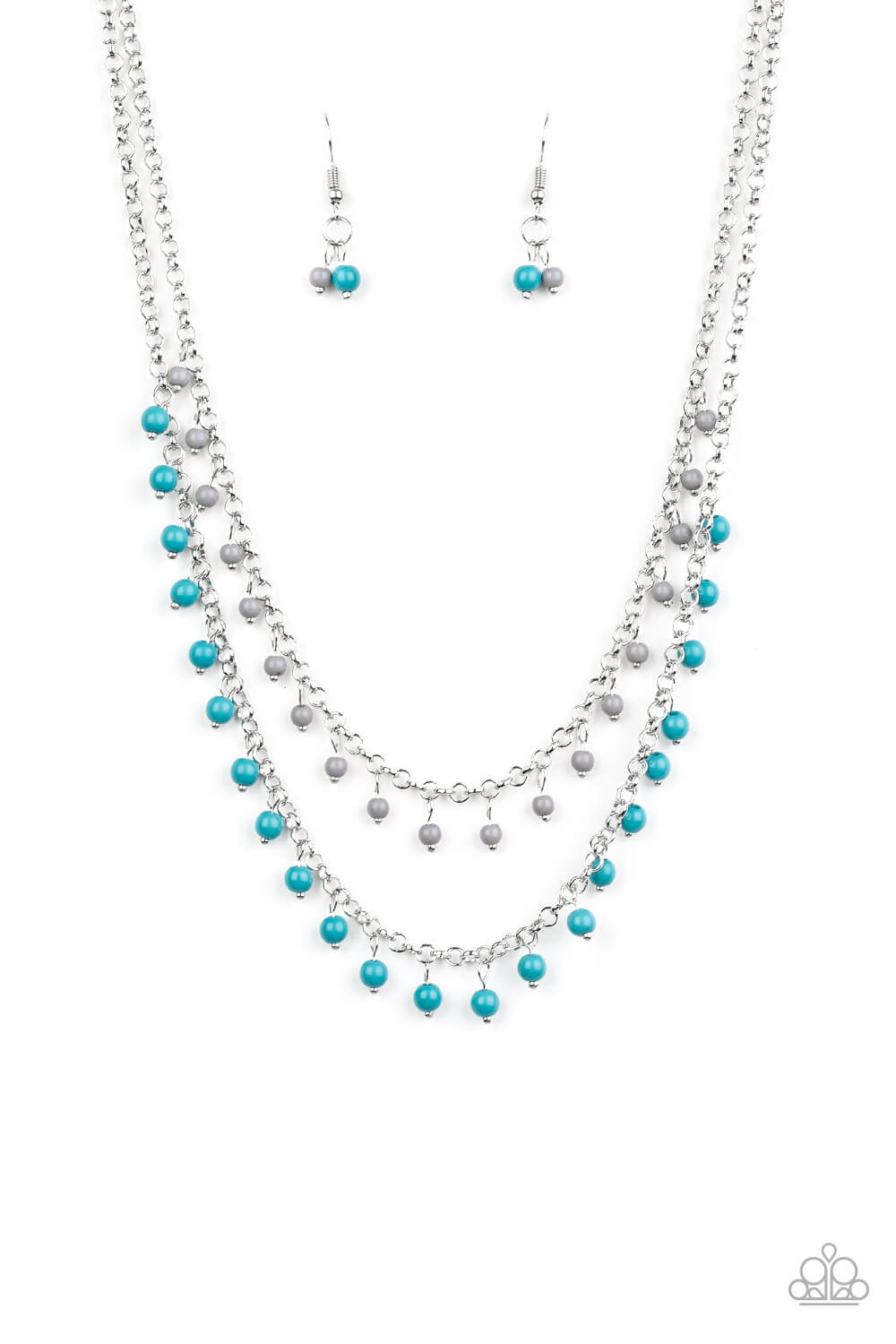 Dainty Distraction - Blue Necklace Set - Princess Glam Shop