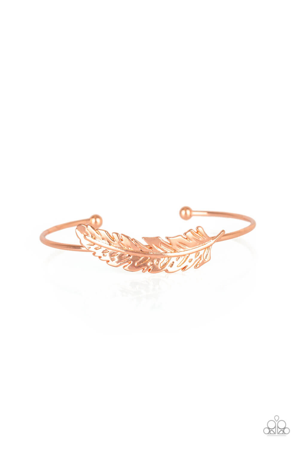 How Do You Like This FEATHER? - Copper Bracelet - Princess Glam Shop