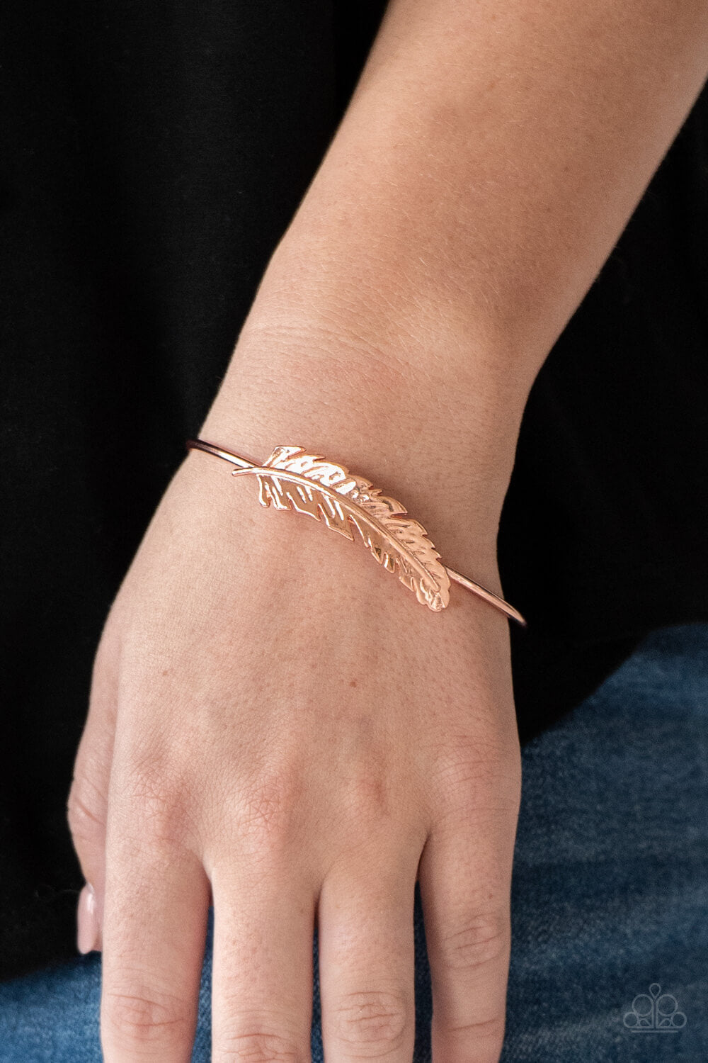 How Do You Like This FEATHER? - Copper Bracelet - Princess Glam Shop