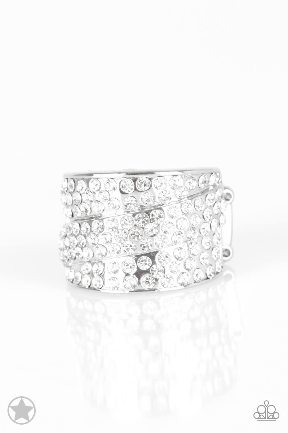 The Millionaires Club - White Ring - Princess Glam Shop