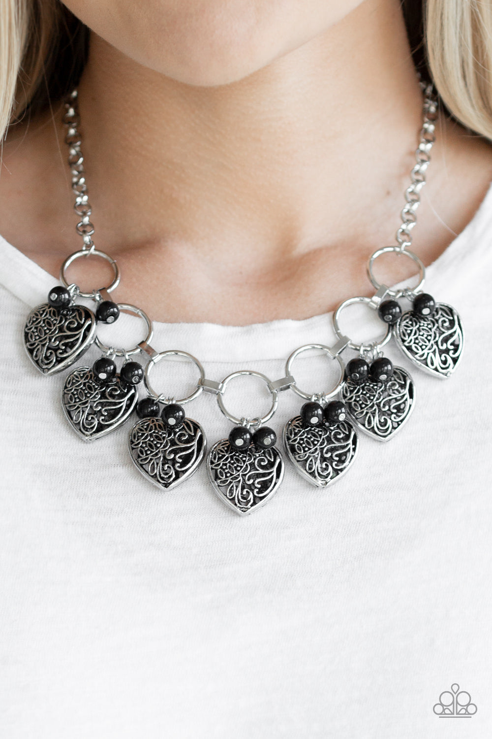 Very Valentine - Black Necklace Set - Princess Glam Shop
