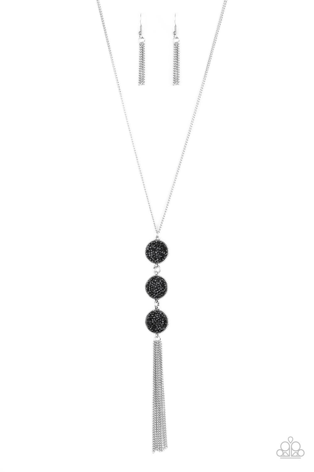 Triple Shimmer - Black Necklace Set - Princess Glam Shop