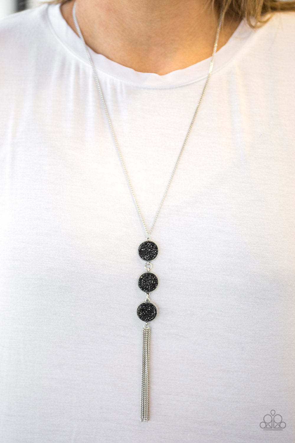 Triple Shimmer - Black Necklace Set - Princess Glam Shop