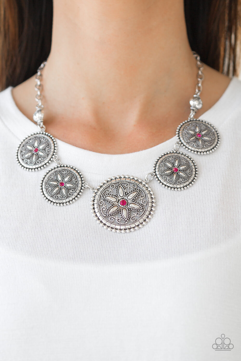 Written In The STAR LILIES - Pink Necklace Set - Princess Glam Shop