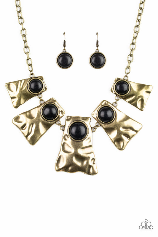 Cougar - Brass Necklace Set - Princess Glam Shop