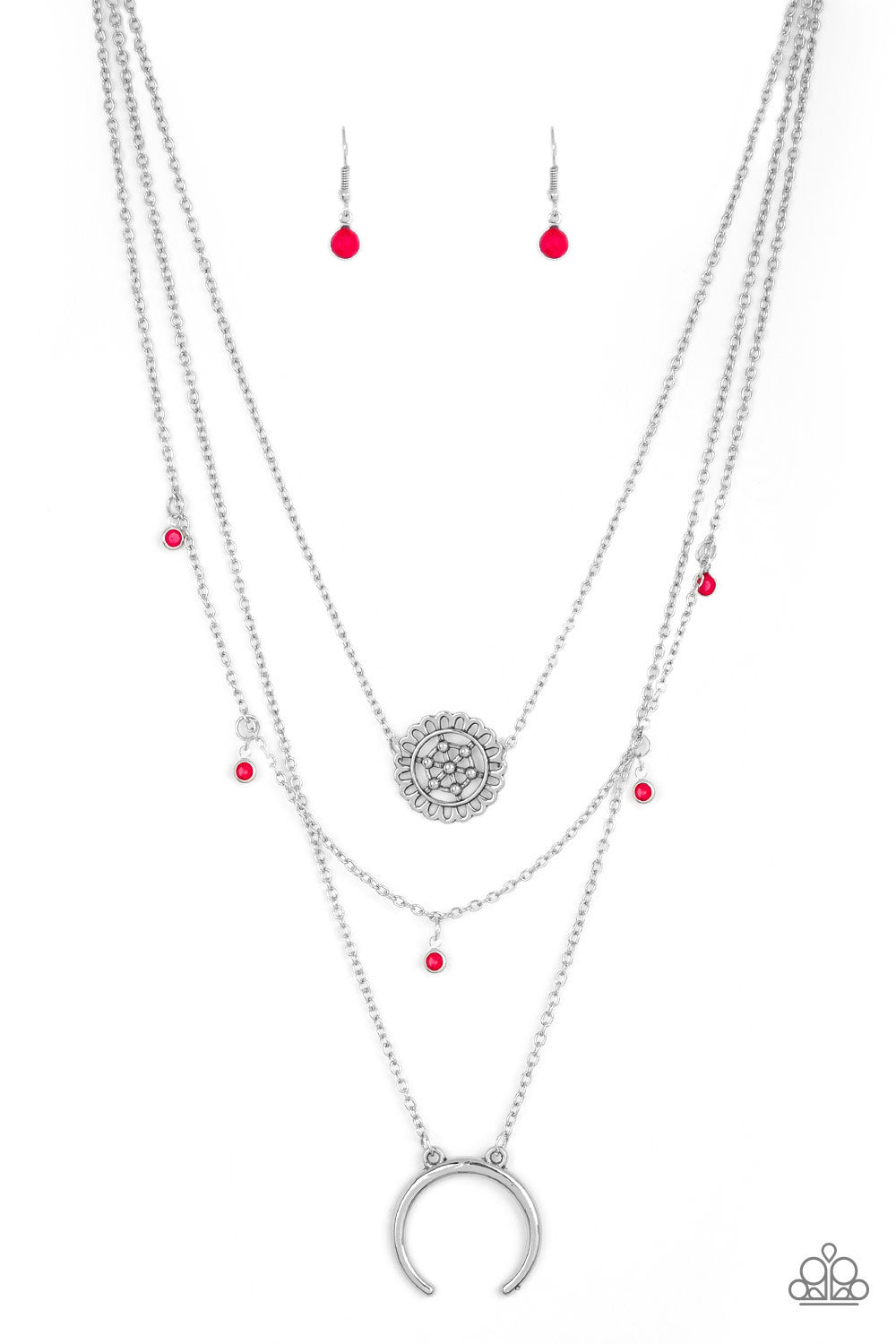Lunar Lotus - Pink Necklace Set - Princess Glam Shop