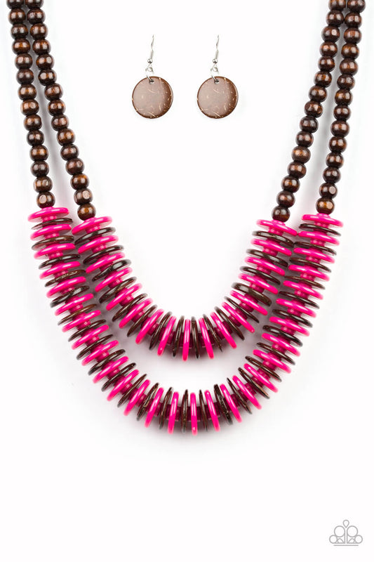 Dominican Disco - Pink Necklace Set - Princess Glam Shop