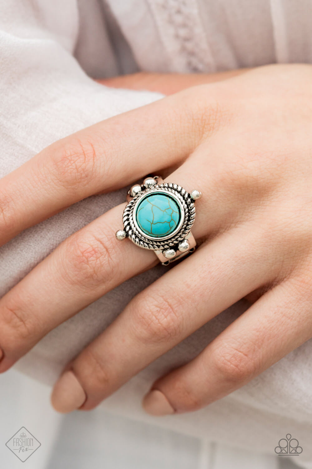 Prone To Wander Blue Turquoise Ring - Princess Glam Shop