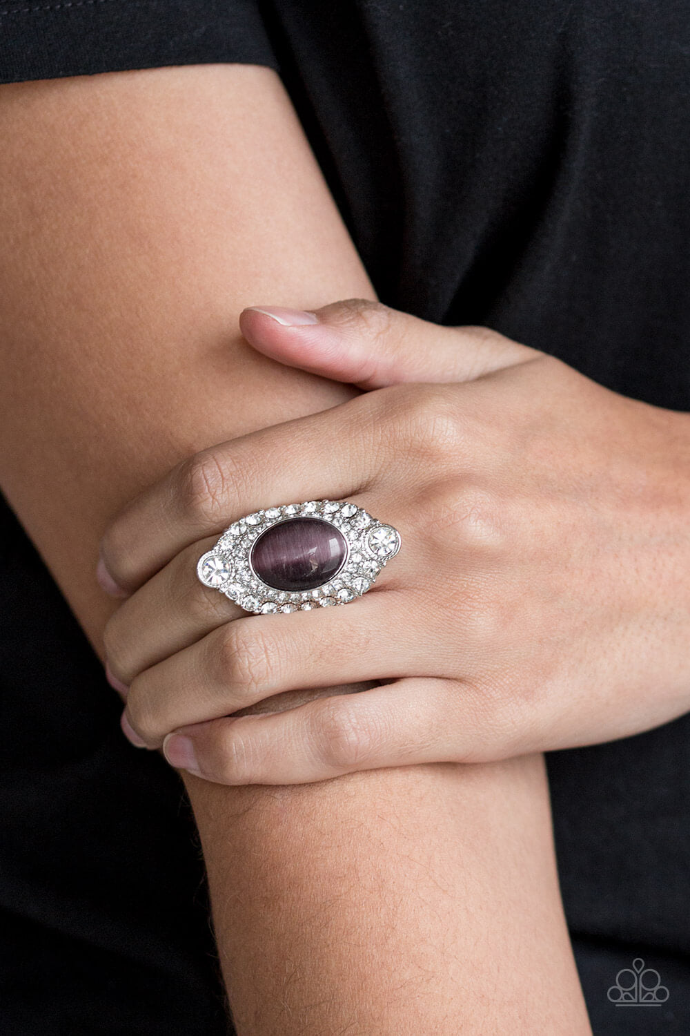 Riviera Royalty - Purple Moonstone Ring - Princess Glam Shop