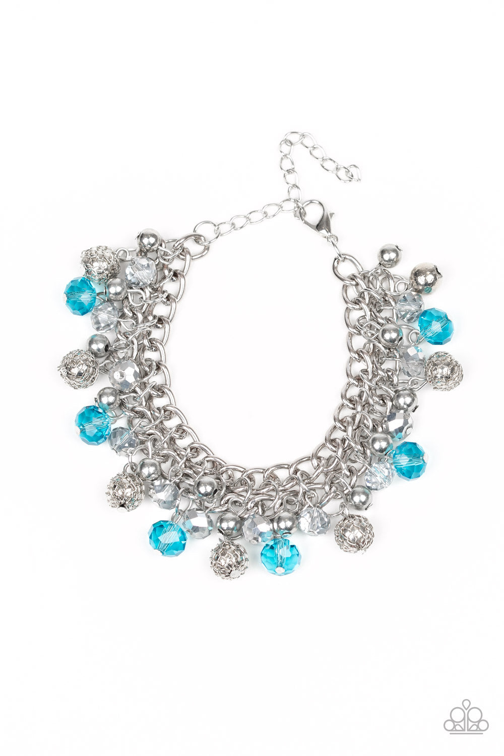 The Party Spree Necklace Set & The Party Planner Bracelet Blue Combo - Princess Glam Shop