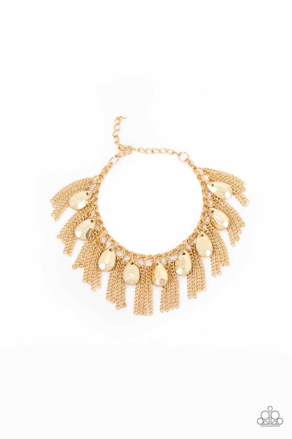 Bragging Rights - Gold Necklace & Bracelet Combo Set - Princess Glam Shop