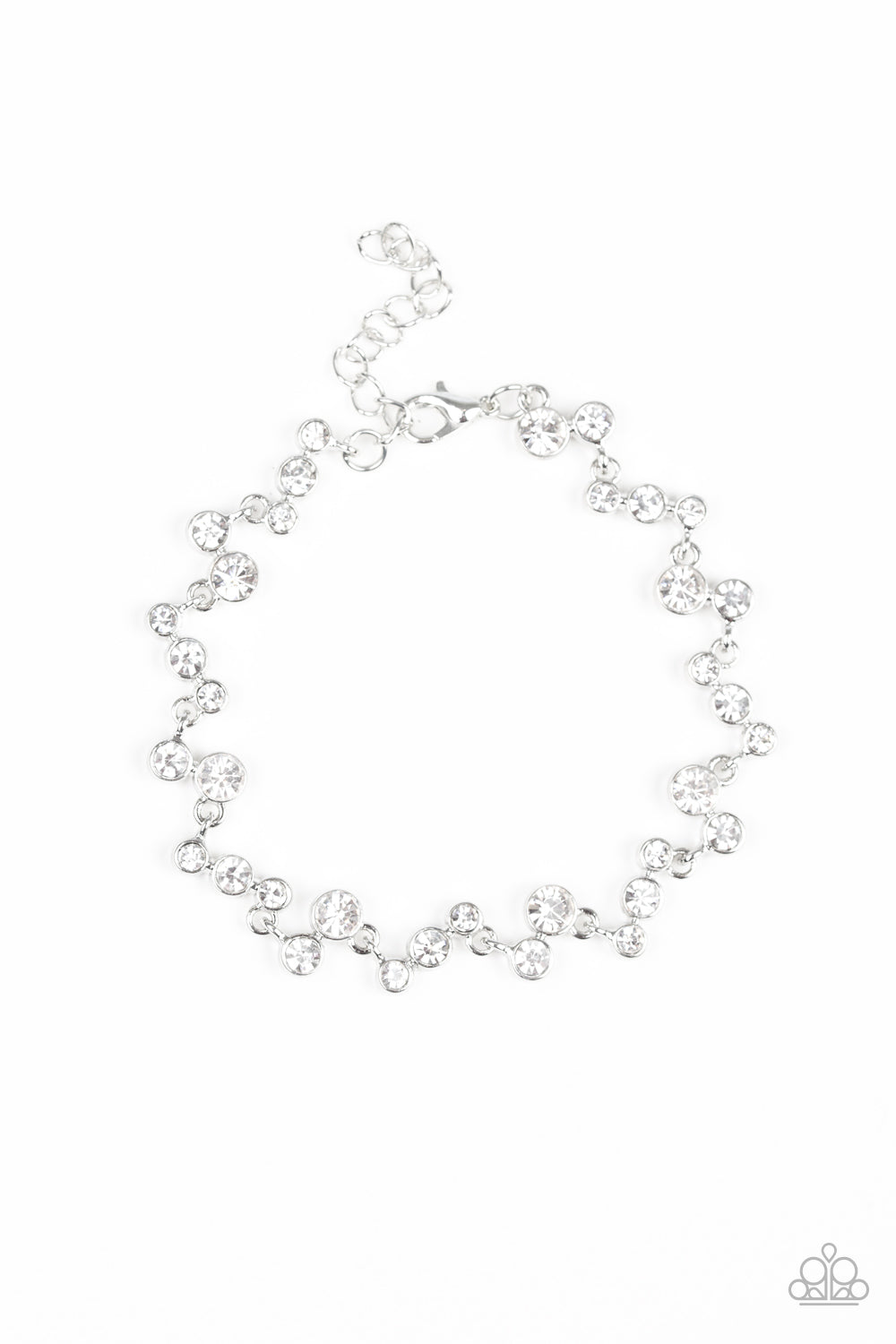 Starlit Stunner - White Bracelet - Princess Glam Shop