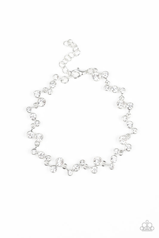 Starlit Stunner - White Bracelet - Princess Glam Shop