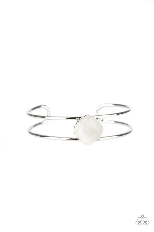 Turn Up The Glow - White Bracelet - Princess Glam Shop