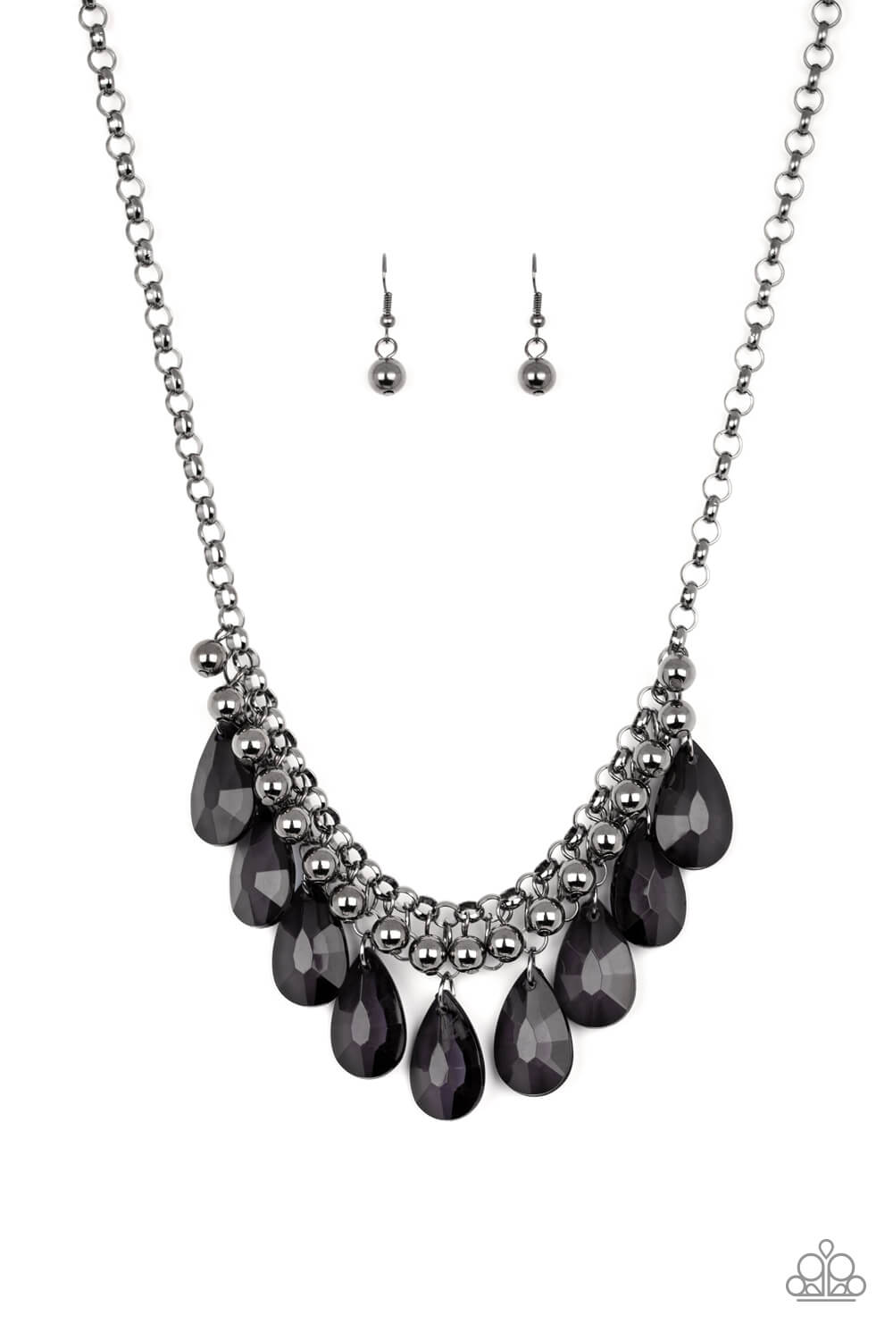 Fashionista Flair - Black Necklace Set - Princess Glam Shop