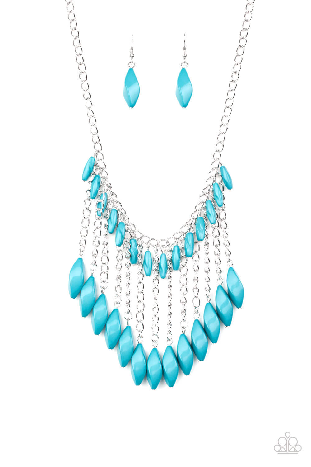 Venturous Vibes - Blue Necklace Set - Princess Glam Shop