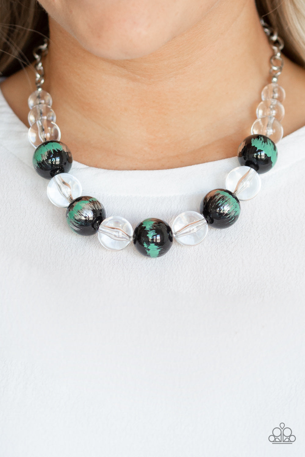 Torrid Tide - Green Necklace Set - Princess Glam Shop