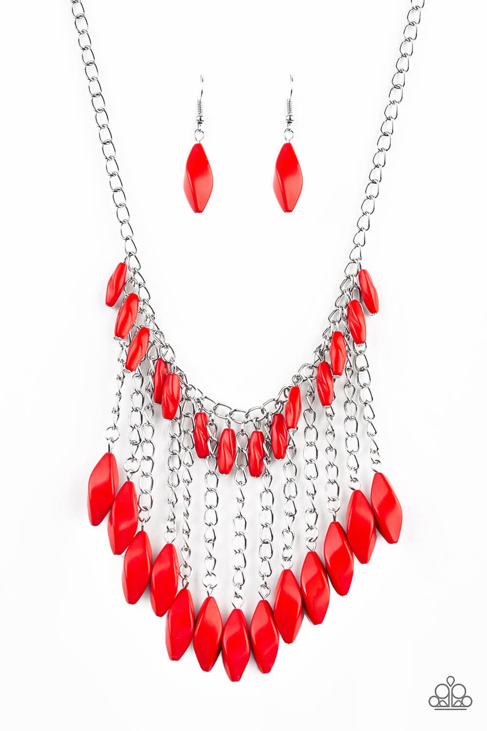Venturous Vibes - Red Necklace Set - Princess Glam Shop