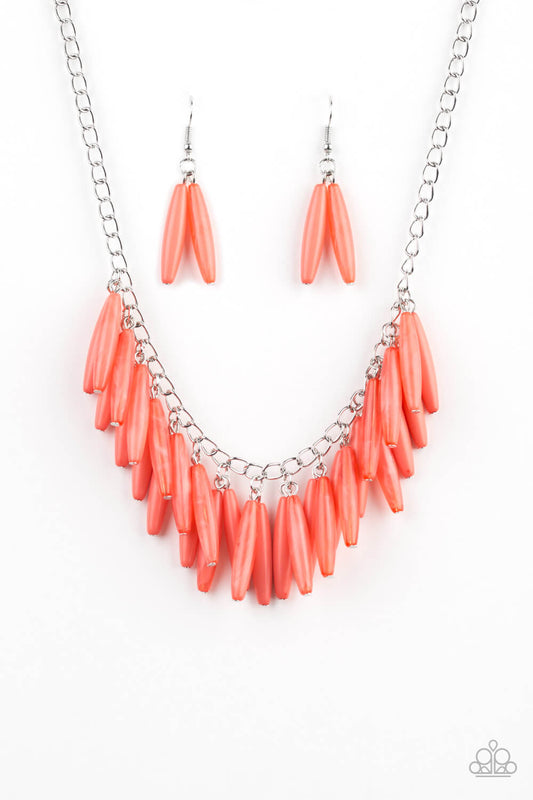 Full Of Flavor - Orange Necklace Set - Princess Glam Shop