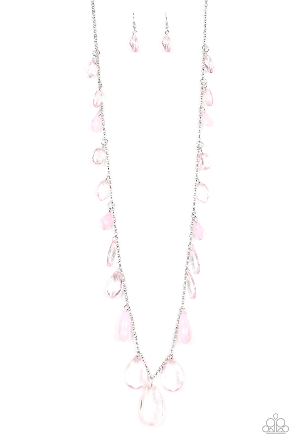 GLOW And Steady Wins The Race - Pink Necklace Set - Princess Glam Shop