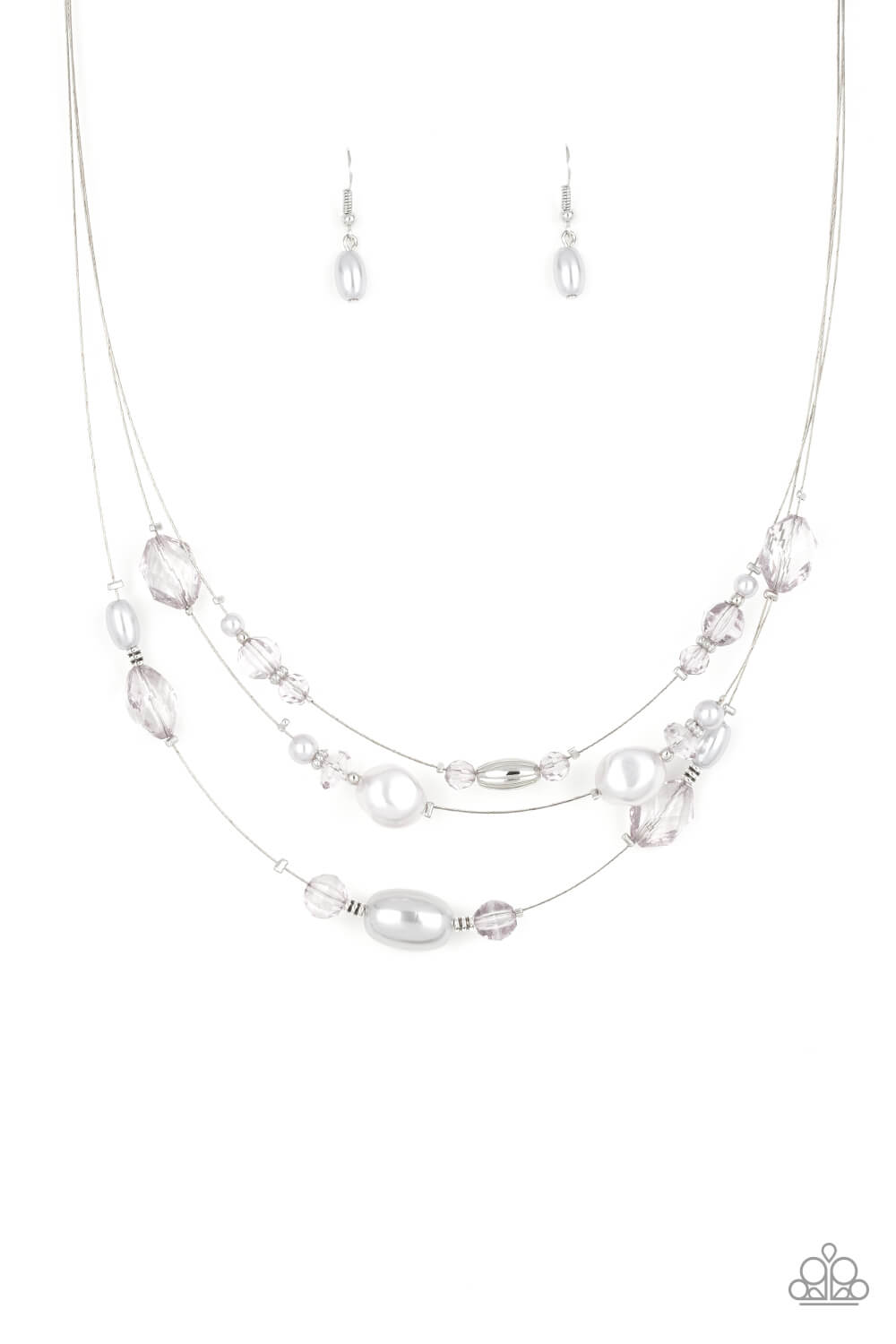 Pacific Pageantry - Silver Necklace Set - Princess Glam Shop
