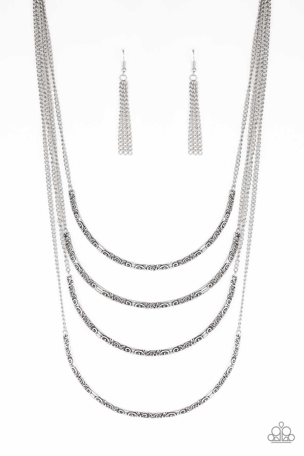 It Will Be Over MOON - Silver Necklace Set - Princess Glam Shop
