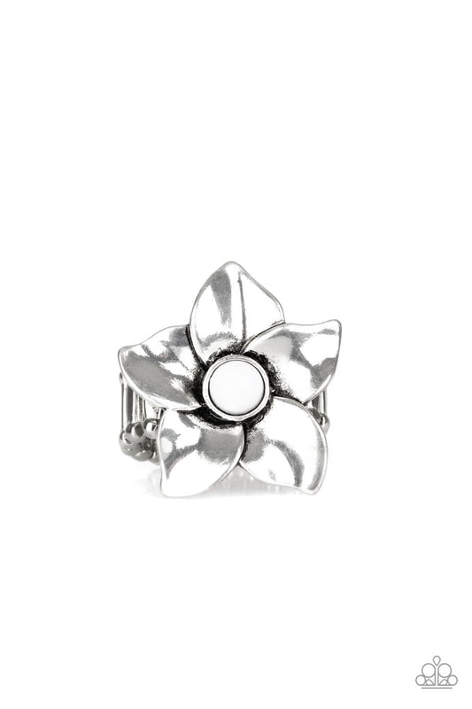 Ask For Flowers - White Ring - Princess Glam Shop