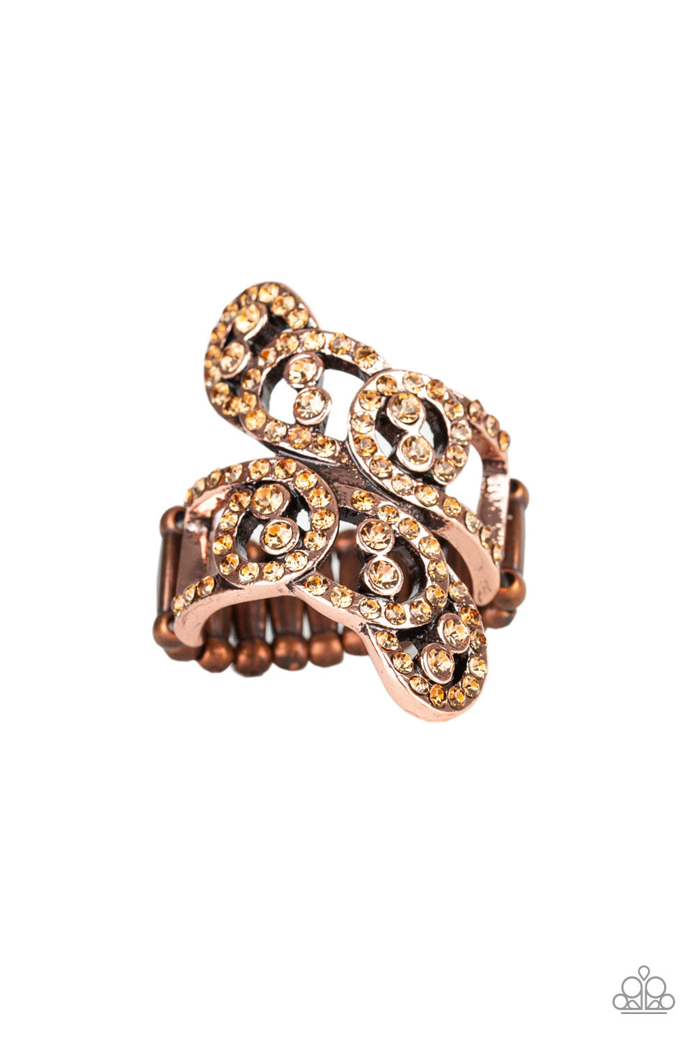Diamond Dizzy - Copper Ring - Princess Glam Shop