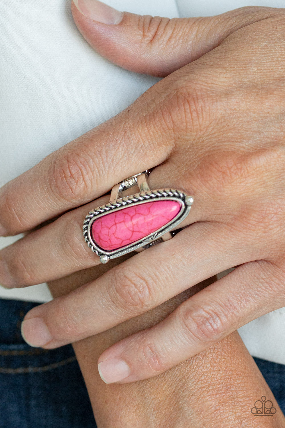 Pioneer Plains - Pink Stone Ring - Princess Glam Shop