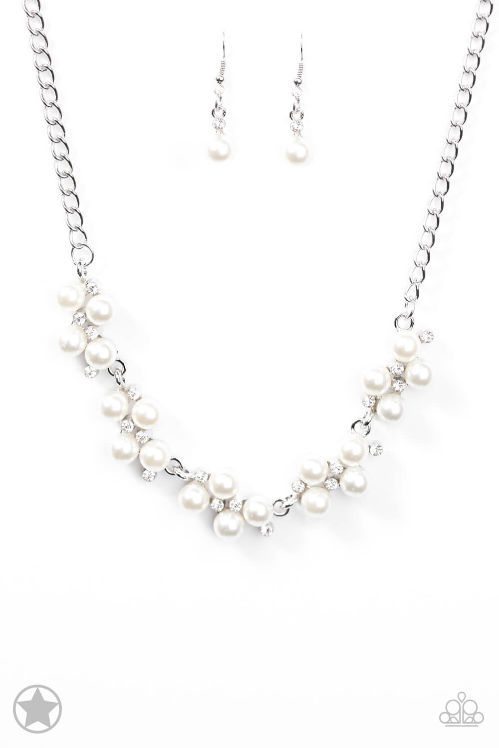 Love Story White Pearl Necklace Set - Princess Glam Shop