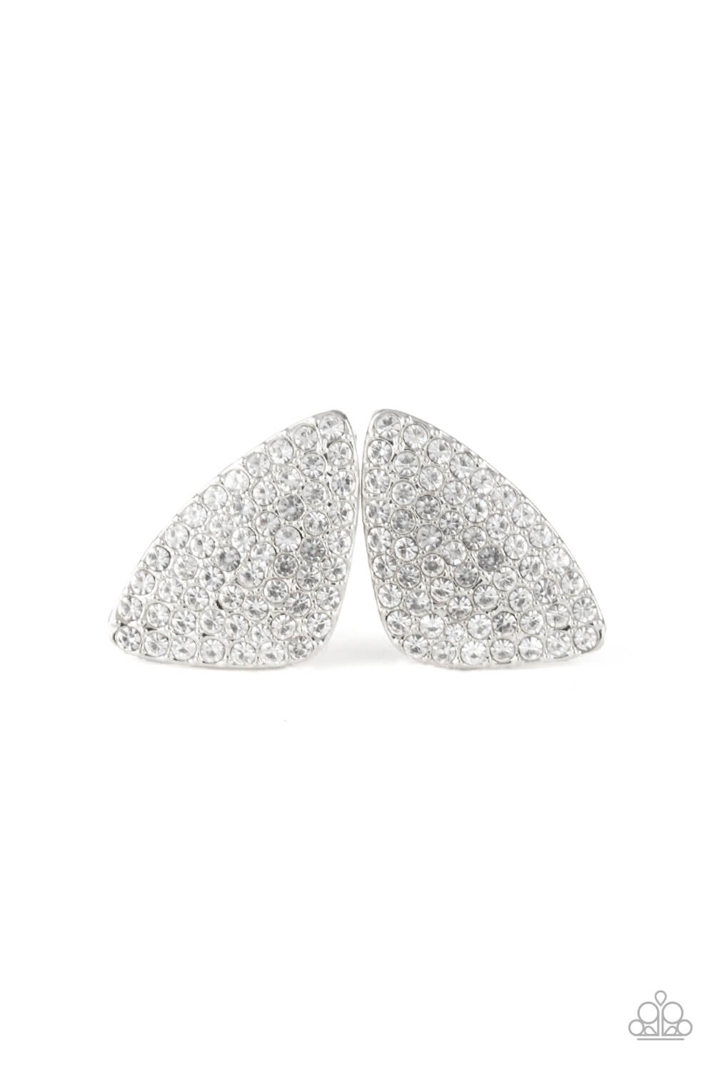Supreme Sheen - White Earrings - Princess Glam Shop