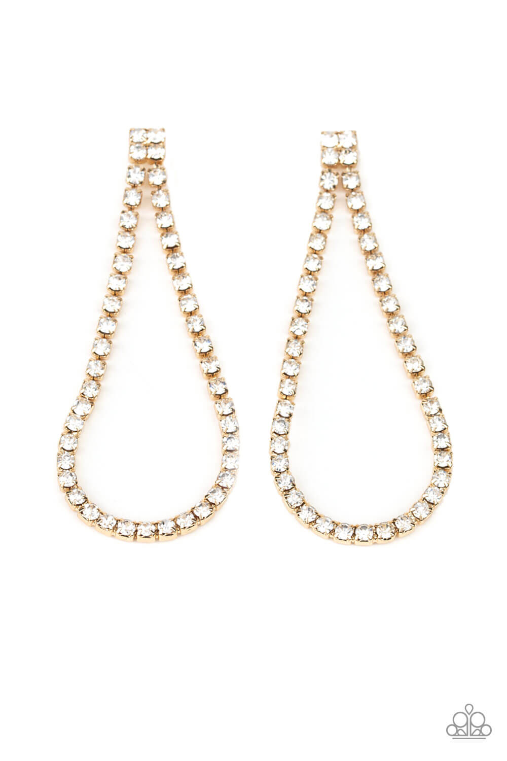 Diamond Drops - Gold Earrings - Princess Glam Shop
