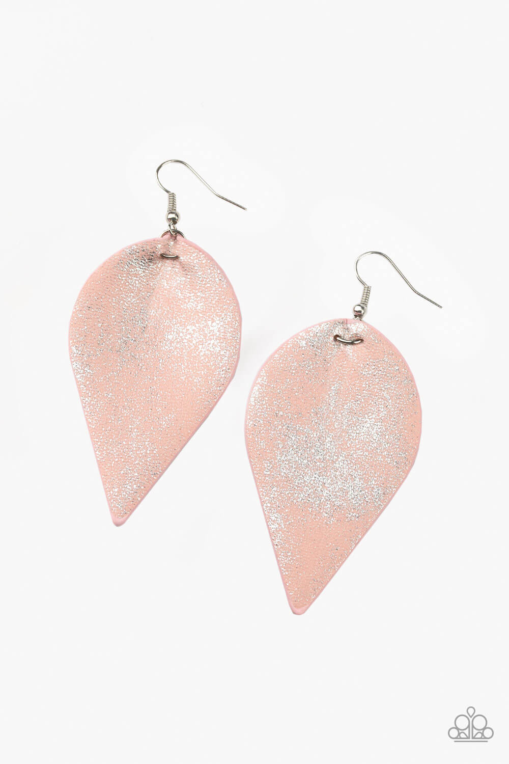 Enchanted Shimmer - Pink Leather Earrings - Princess Glam Shop