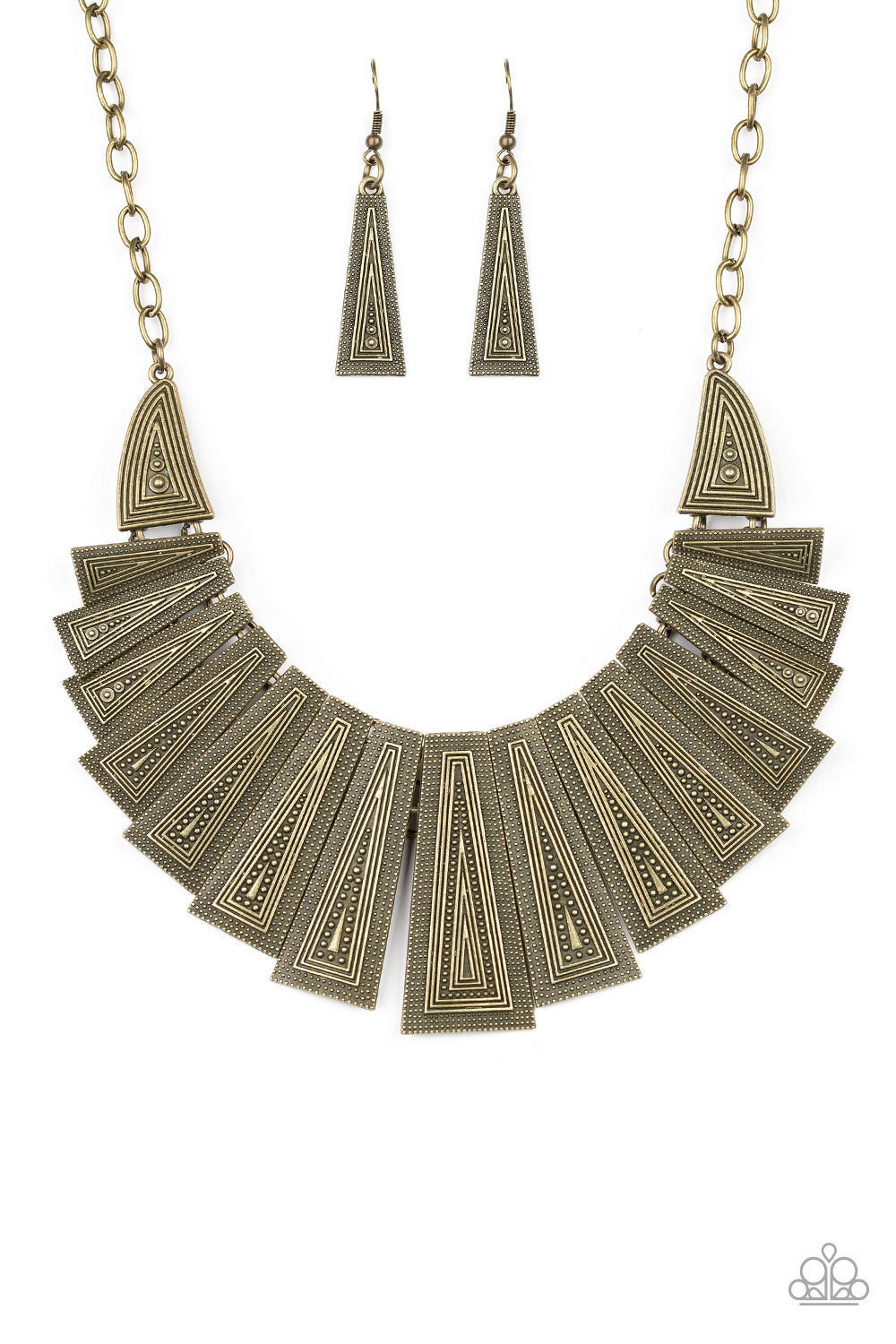 Metro Mane - Brass Necklace Set - Princess Glam Shop