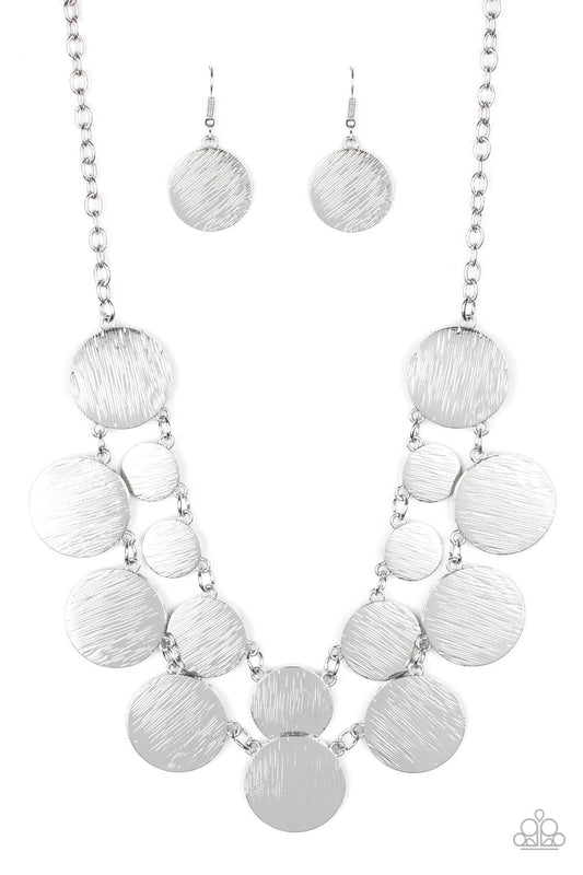 Stop and Reflect - Silver Necklace Set - Princess Glam Shop