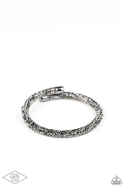 Stageworthy Sparkle - Black Coil Bracelet - Princess Glam Shop