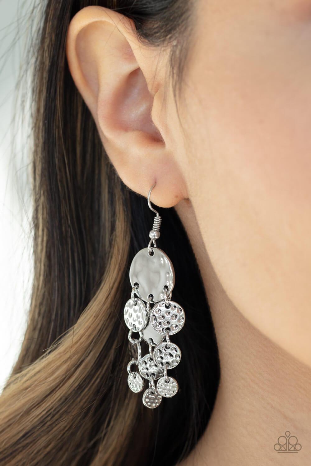 Do Chime In - Silver Earrings - Princess Glam Shop