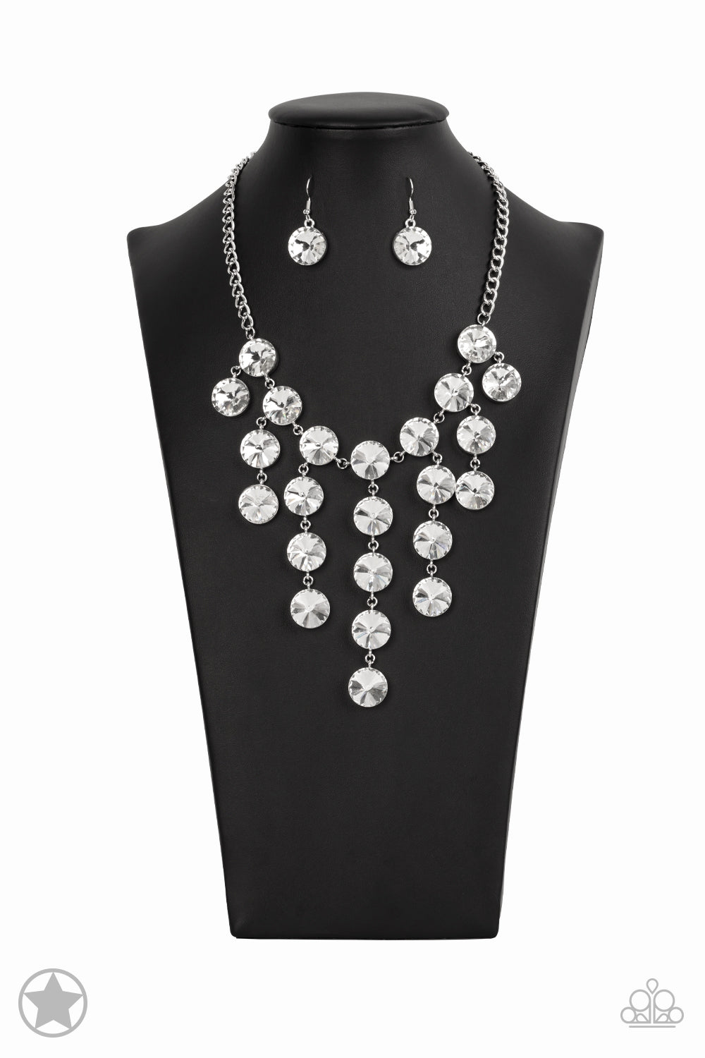 Spotlight Stunner White Necklace Set - Princess Glam Shop