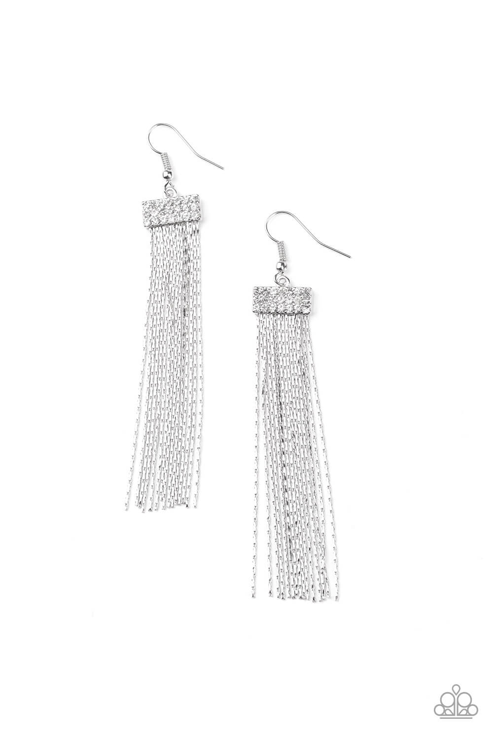 Twinkling Tapestry - White Earrings - Princess Glam Shop