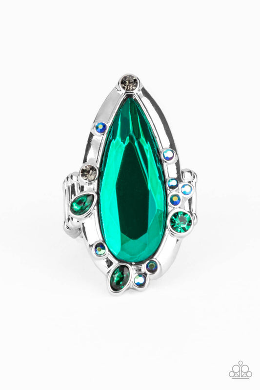 Sparkle Smitten - Green Ring - Princess Glam Shop