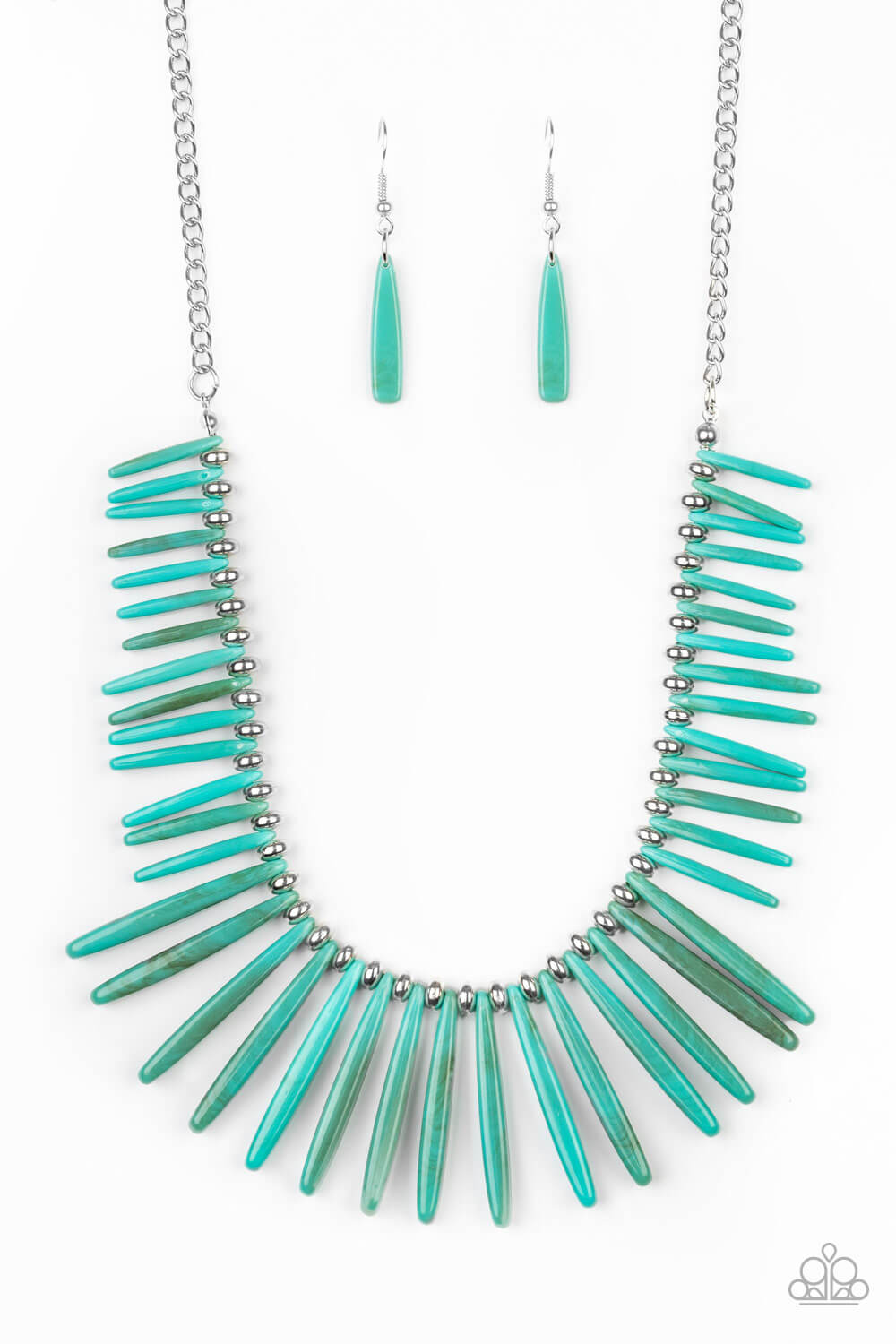 Out of My Element - Blue Necklace Set - Life of the Party Exclusive - Princess Glam Shop