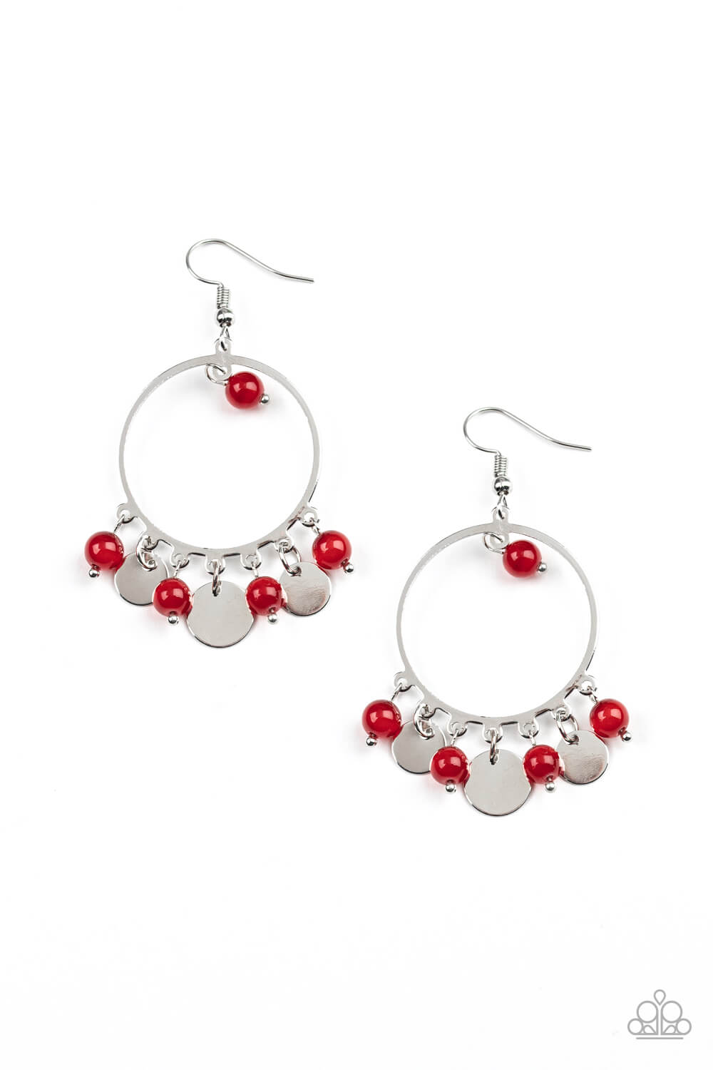 Bubbly Buoyancy - Red Earrings - Princess Glam Shop