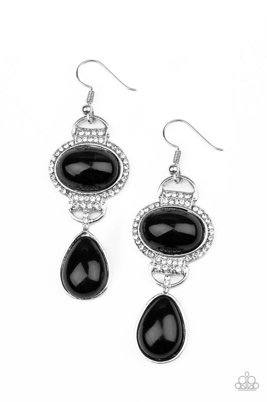 Icy Shimmer - Black Earrings - Princess Glam Shop