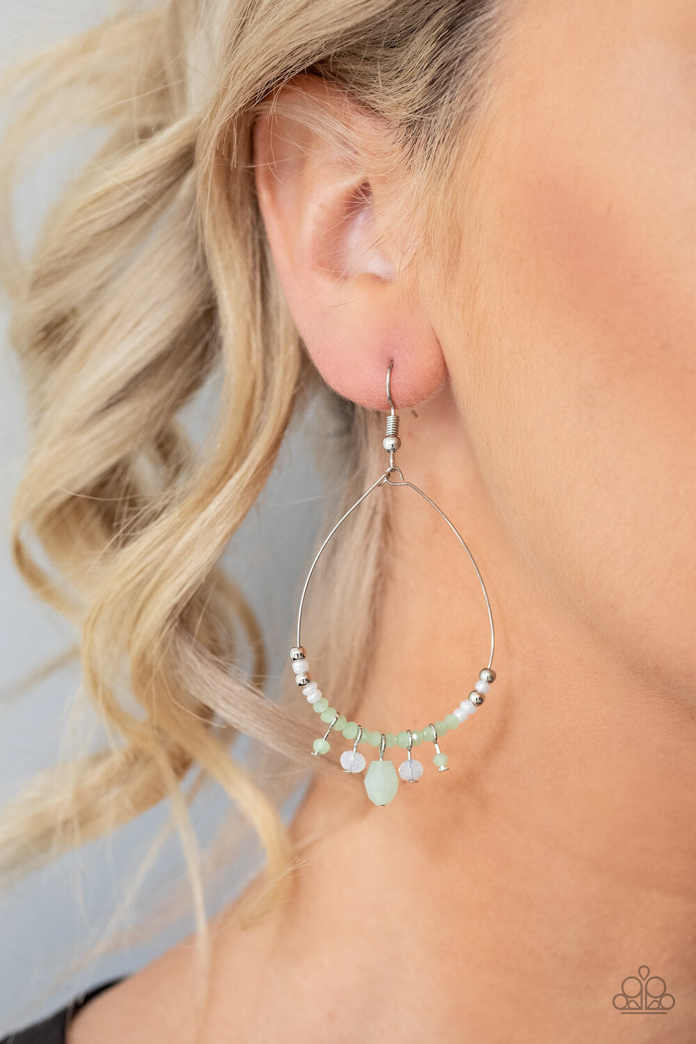 Exquisitely Ethereal - Green Earrings - Princess Glam Shop