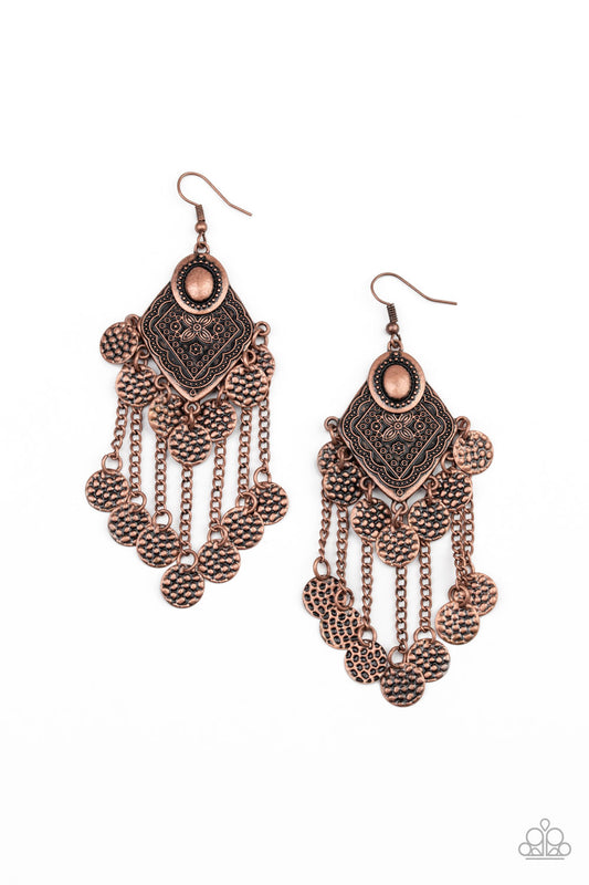 Garden Explorer - Copper Earrings - Princess Glam Shop