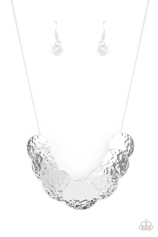 RADIAL Waves - Silver Necklace Set - Princess Glam Shop