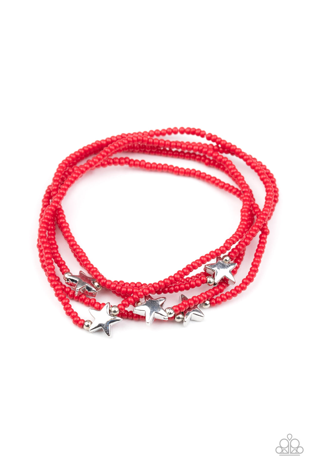 Pretty Patriotic - Red Bracelet - Princess Glam Shop