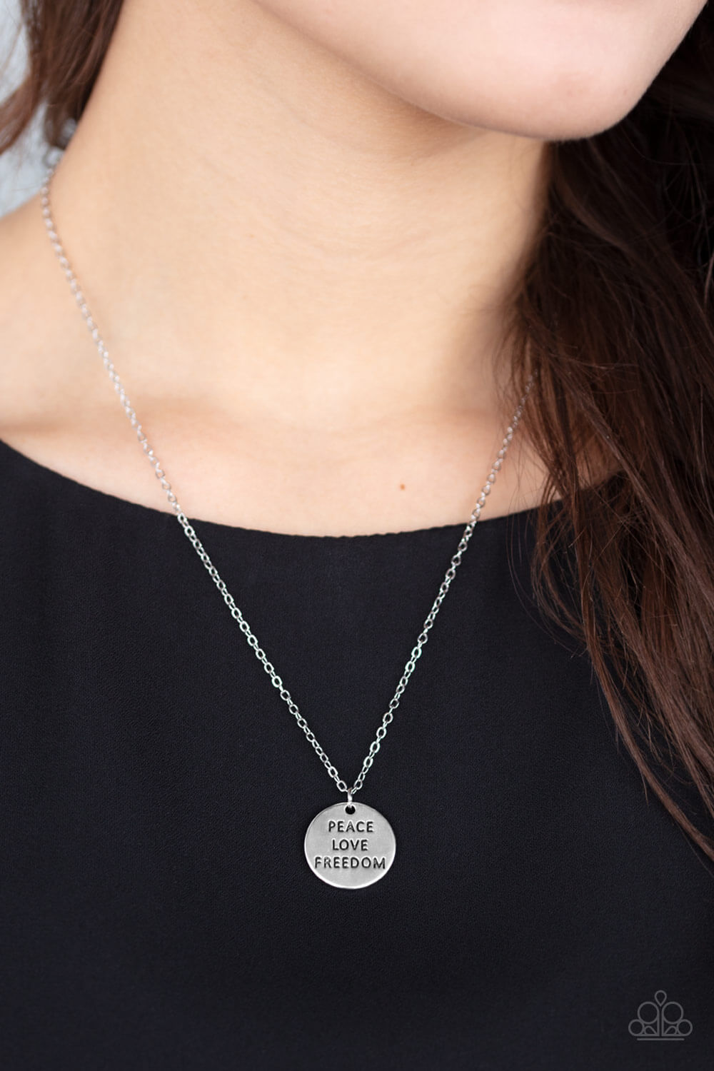 Freedom Isnt Free - Silver Necklace Set - Princess Glam Shop